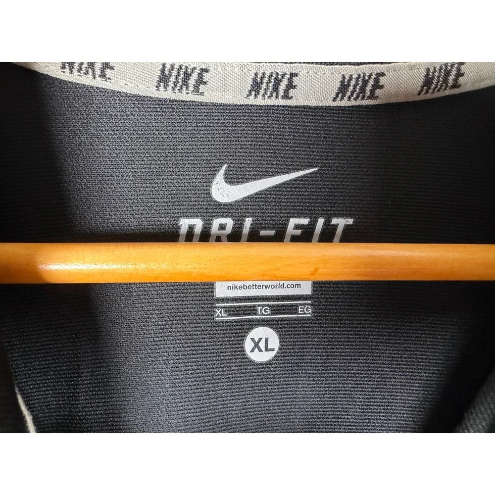 Nike Dri-FIT Missouri Tigers Mizzou Polo Shirt Mens XL Black Gold